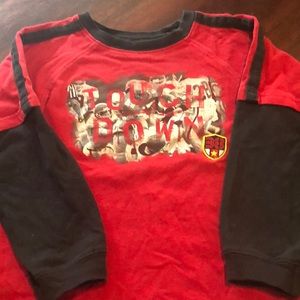 Touchdown red long sleeve shirt size 5